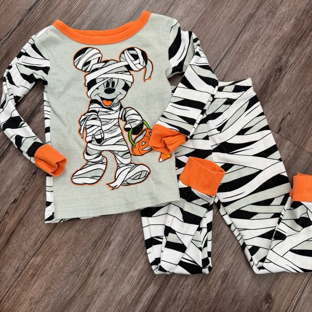 Disney Mickey Halloween PJ Set - 3t